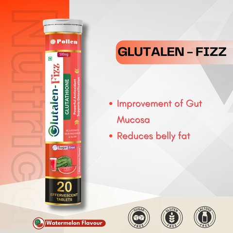 Glutalen Fizz: 500mg Glutathione - Easy Detox & Repair | Pollen