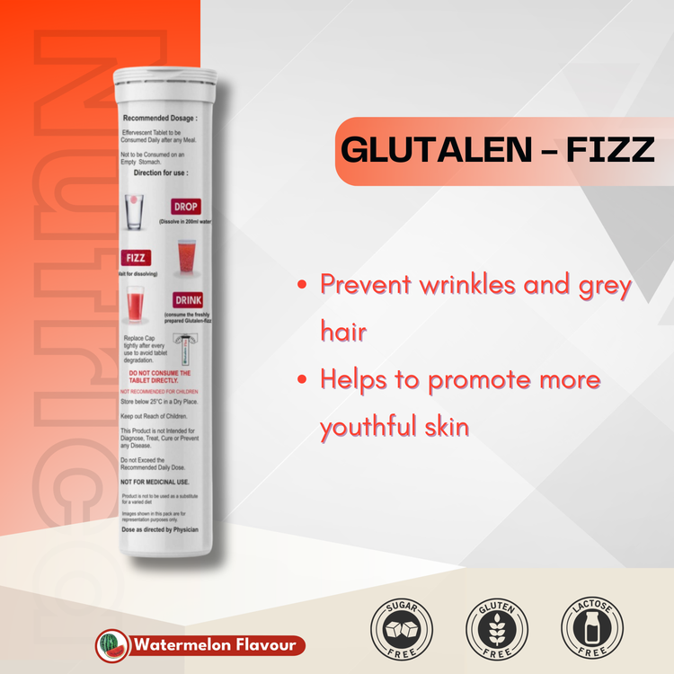 Glutalen Fizz: 500mg Glutathione - Easy Detox & Repair | Pollen